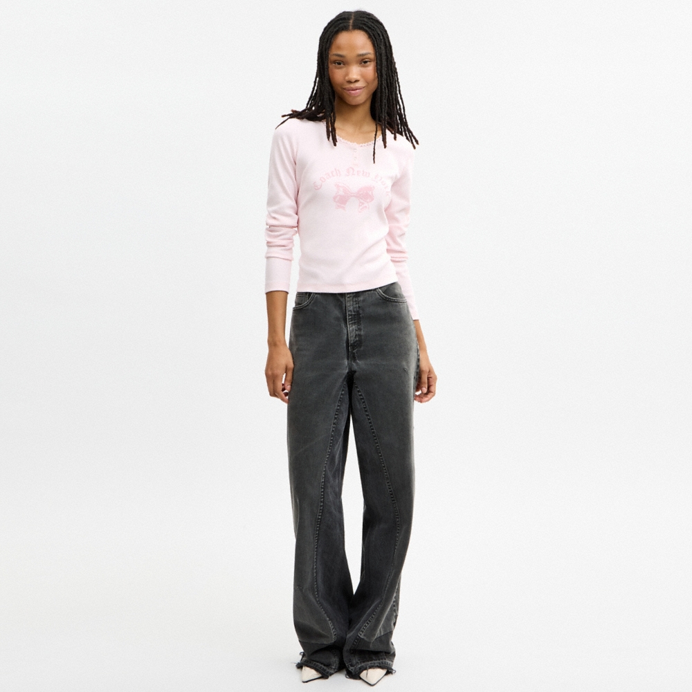Coach Outlet Skate Graphic Long Sleeve T-Shirt - Preorder