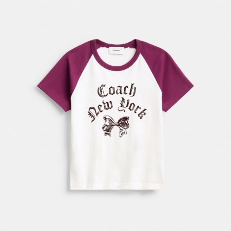 Coach Outlet Skate Graphic Raglan T-Shirt - Preorder — Vintage Ivory