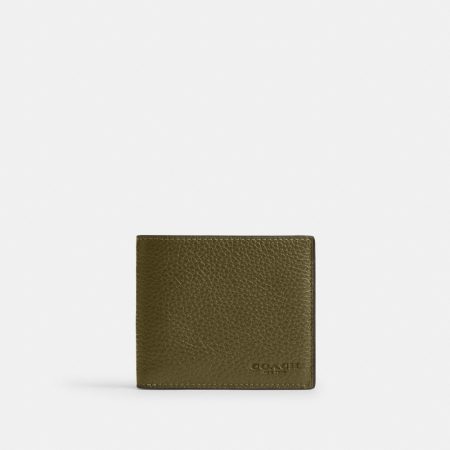 Coach Outlet Id Billfold Wallet - Preorder — Olive