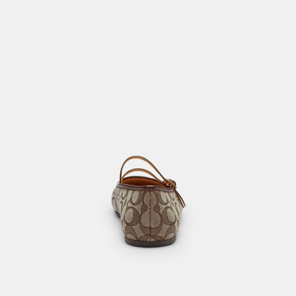Coach Outlet Double Buckle Mary Jane In Signature Jacquard - Preorder