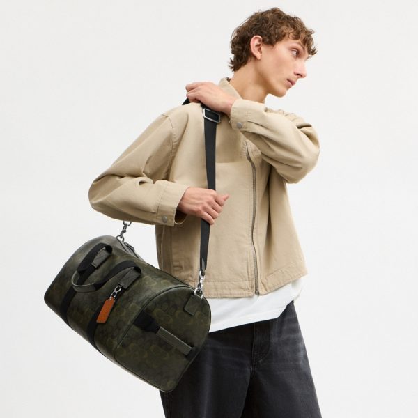 Coach Outlet Explorer Duffle Bag 45 In Signature Camo Print - Preorder