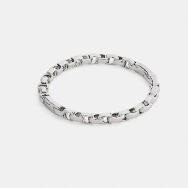 Coach Signature Chain Hinged Bangle - Preorder