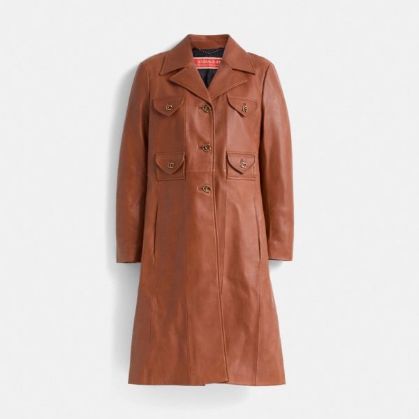 Coach Restored Leather Coat - Preorder