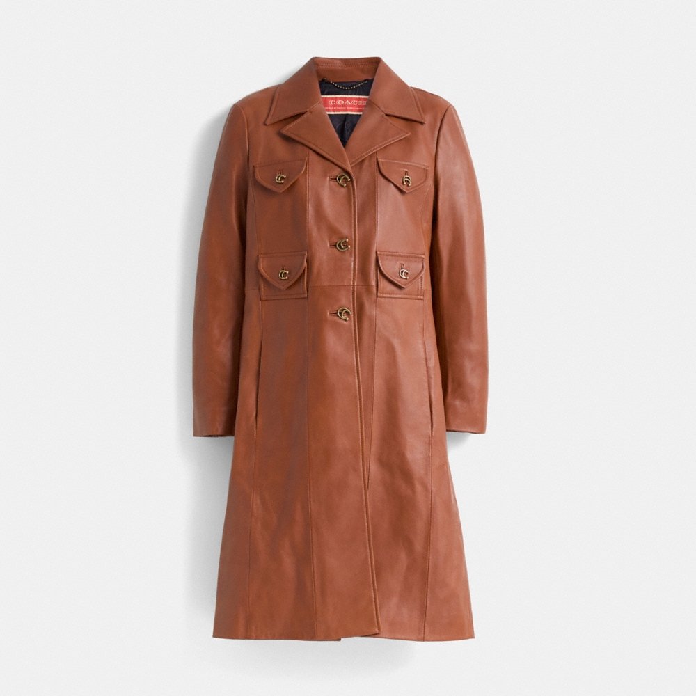 Coach Restored Leather Coat - Preorder