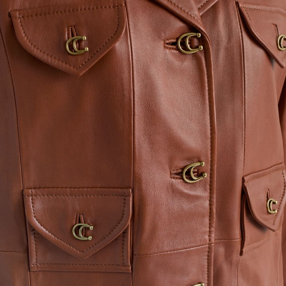 Coach Restored Leather Coat - Preorder
