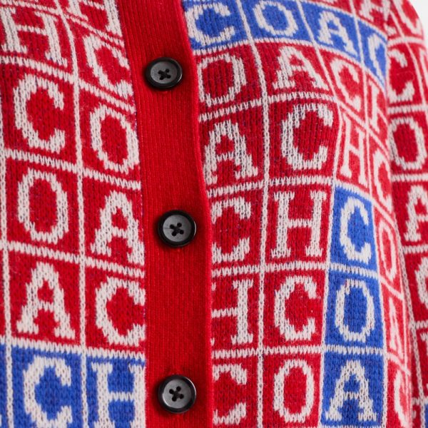 Coach Restored Crossword Cardigan - Preorder