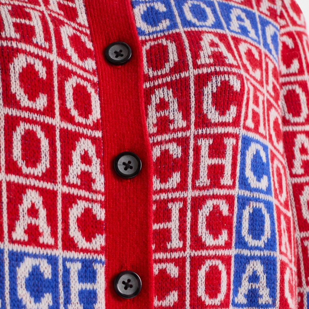 Coach Restored Crossword Cardigan - Preorder