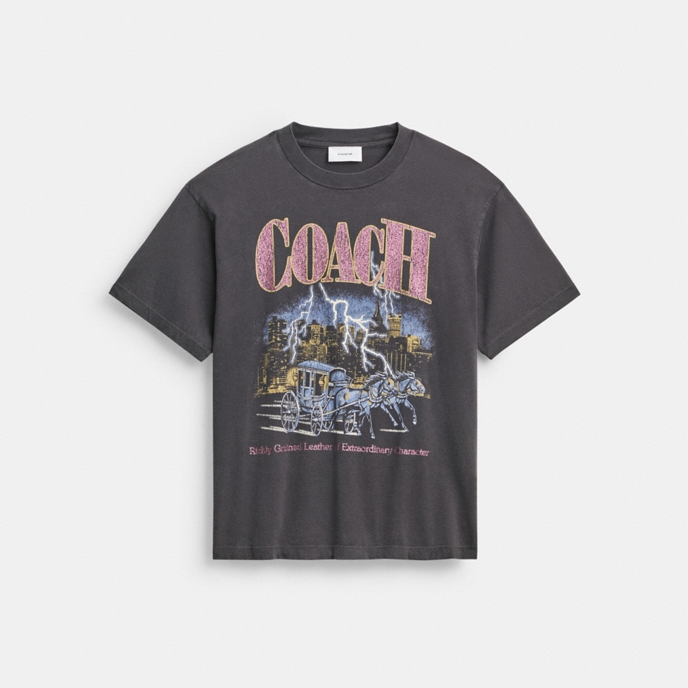 Coach Outlet Metal Graphic Relaxed T-Shirt - Preorder