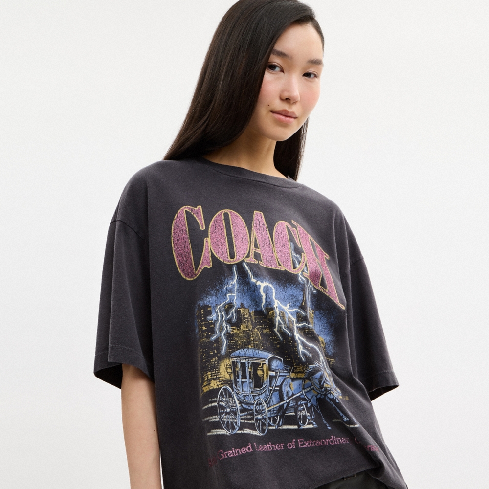 Coach Outlet Metal Graphic Relaxed T-Shirt - Preorder