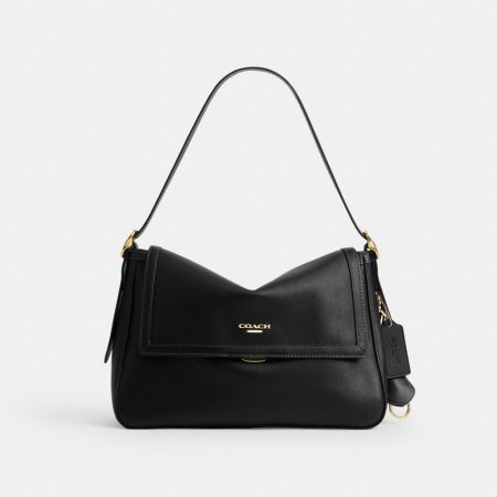 Coach Outlet Etta Flap Bag - Preorder — Brass/Black