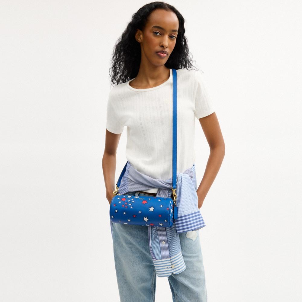 Coach Outlet Barrel Bag With Americana Star Print - Preorder