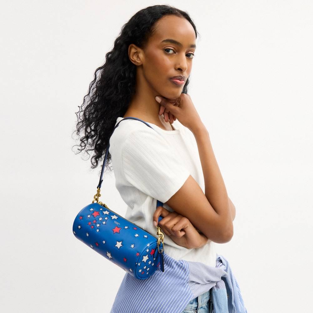 Coach Outlet Barrel Bag With Americana Star Print - Preorder