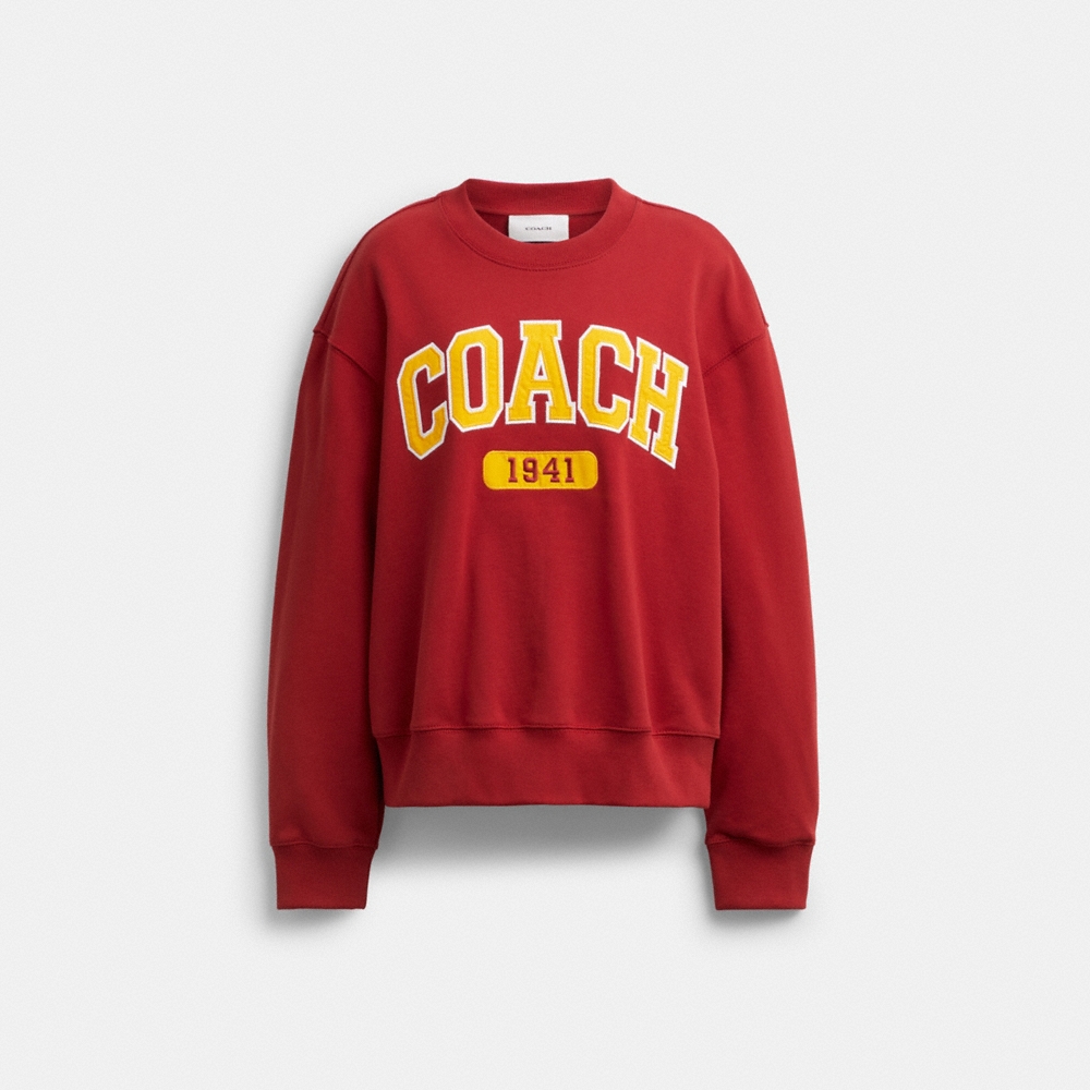 Coach Outlet Embroidered Sporty Boyfriend Crewneck Sweatshirt - Preorder