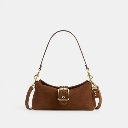 Coach Outlet Abbie Shoulder Bag - Preorder — Brass/Warm Brown