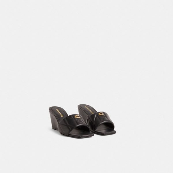 Coach Restored Emma Wedge With Quilting - Preorder