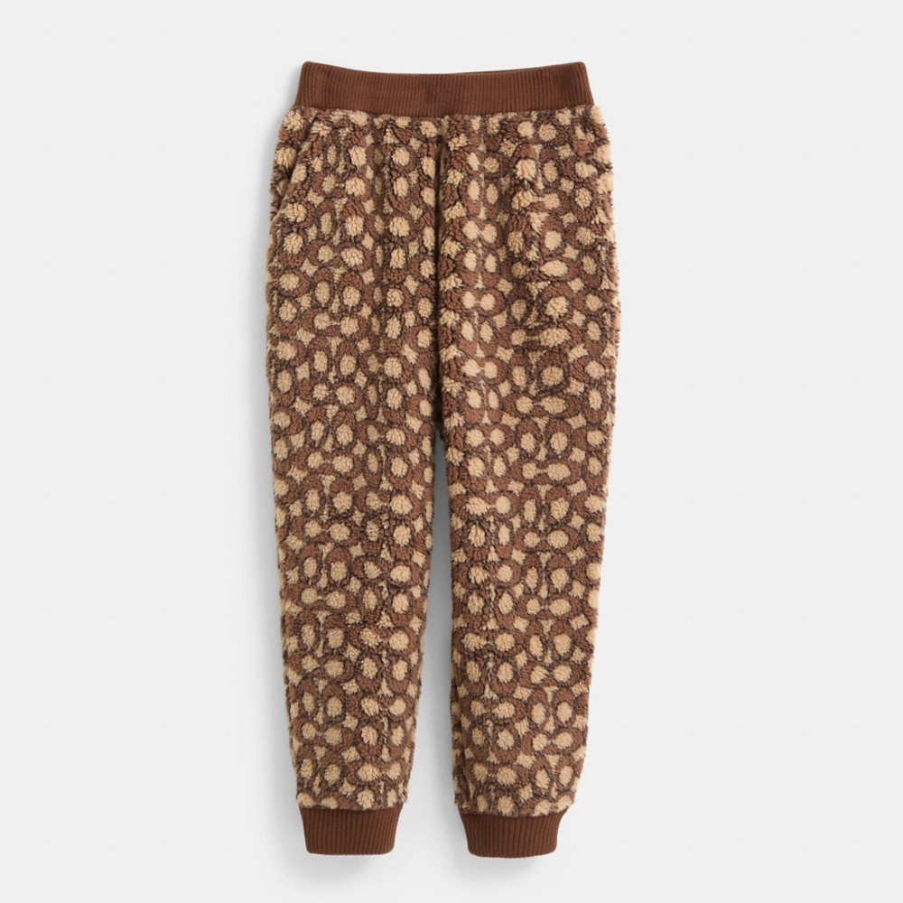 Coach Restored Signature Sherpa Joggers - Preorder