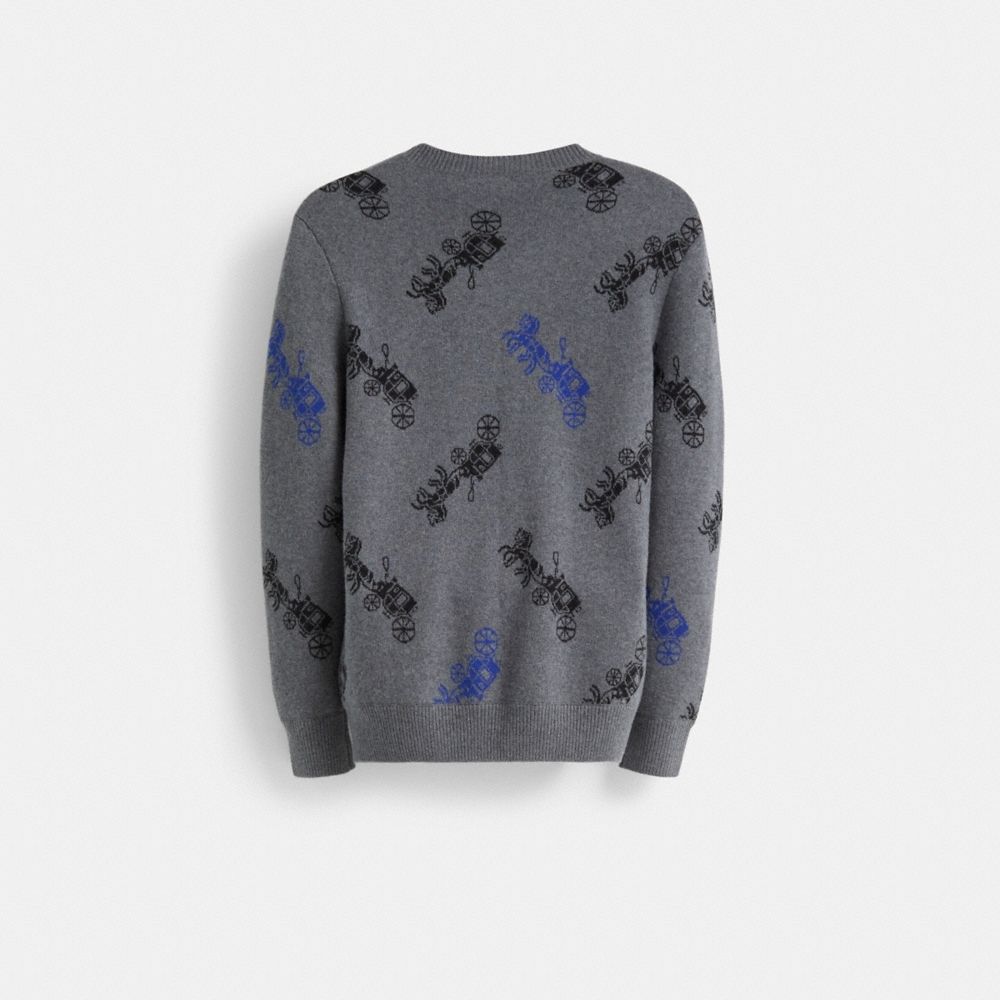 Coach Restored Horse And Carriage V-Neck Sweater - Preorder