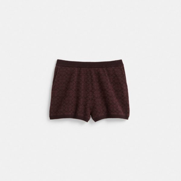 Coach Restored Signature Knit Shorts - Preorder