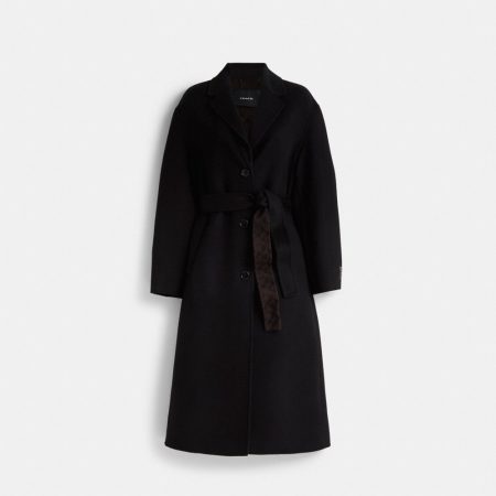 Coach Restored Double Faced Coat - Preorder — Black