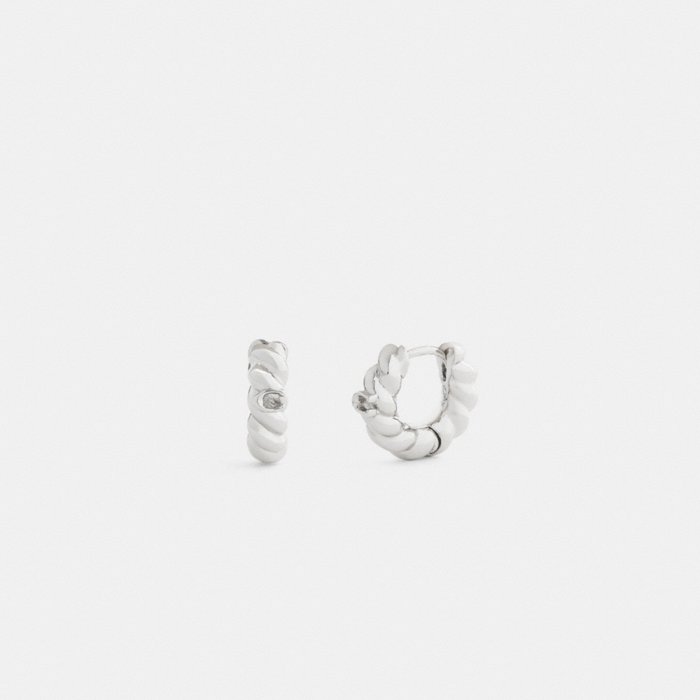 Coach Signature Mini Huggie Earrings - Preorder