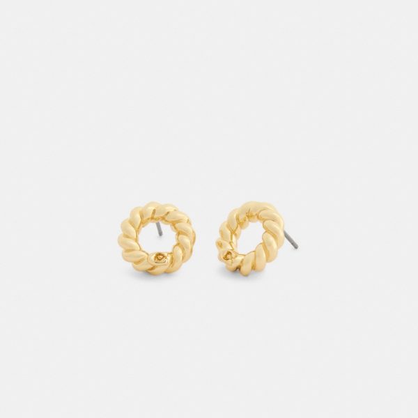 Coach Signature Circle Stud Earrings - Preorder
