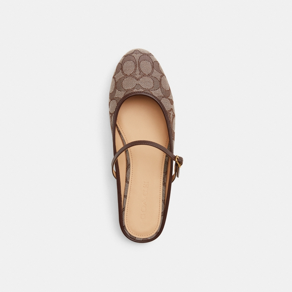 Coach Outlet Ballet Mule In Signature Jacquard - Preorder