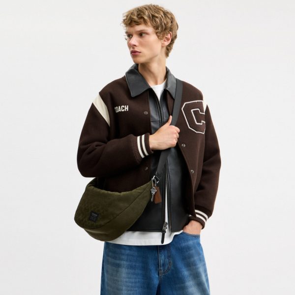 Coach Outlet Leon Sling Bag In Signature Nylon Jacquard - Preorder