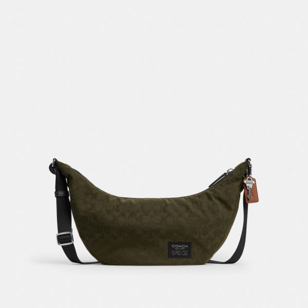 Coach Outlet Leon Sling Bag In Signature Nylon Jacquard - Preorder