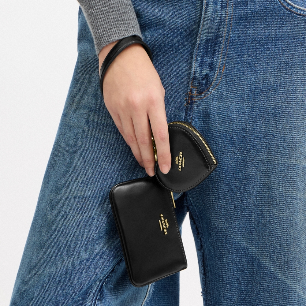 Coach Outlet Wristlet And Heart Pouch - Preorder