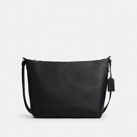 Coach Outlet Finn Hobo Bag 32 - Preorder — Silver/Black