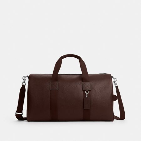 Coach Outlet Explorer Duffle Bag 50 - Preorder — Silver/Maple