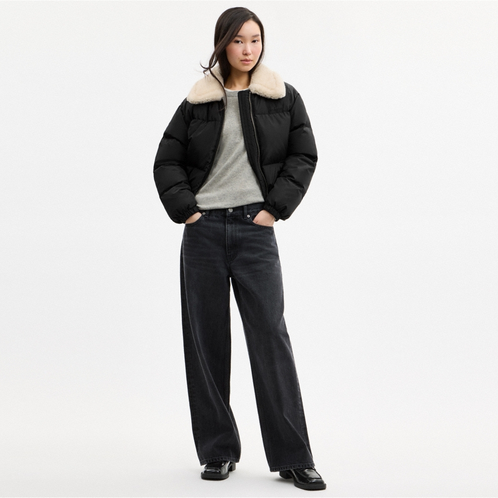 Coach Outlet Puffer With Shearling Collar - Preorder