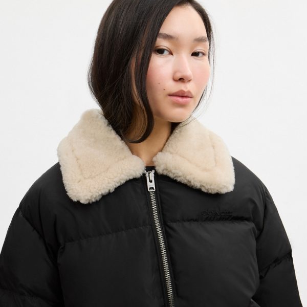 Coach Outlet Puffer With Shearling Collar - Preorder