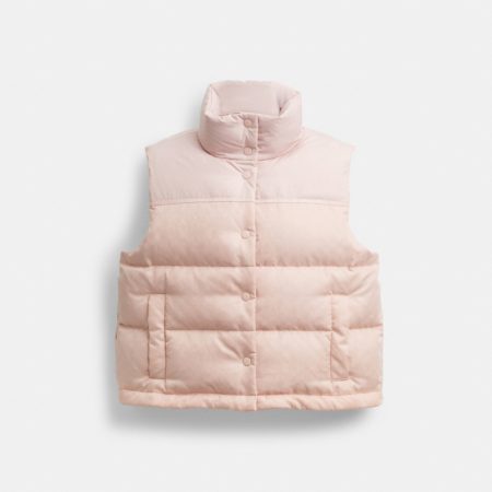 Coach Outlet Signature Puffer Vest - Preorder — Quartz