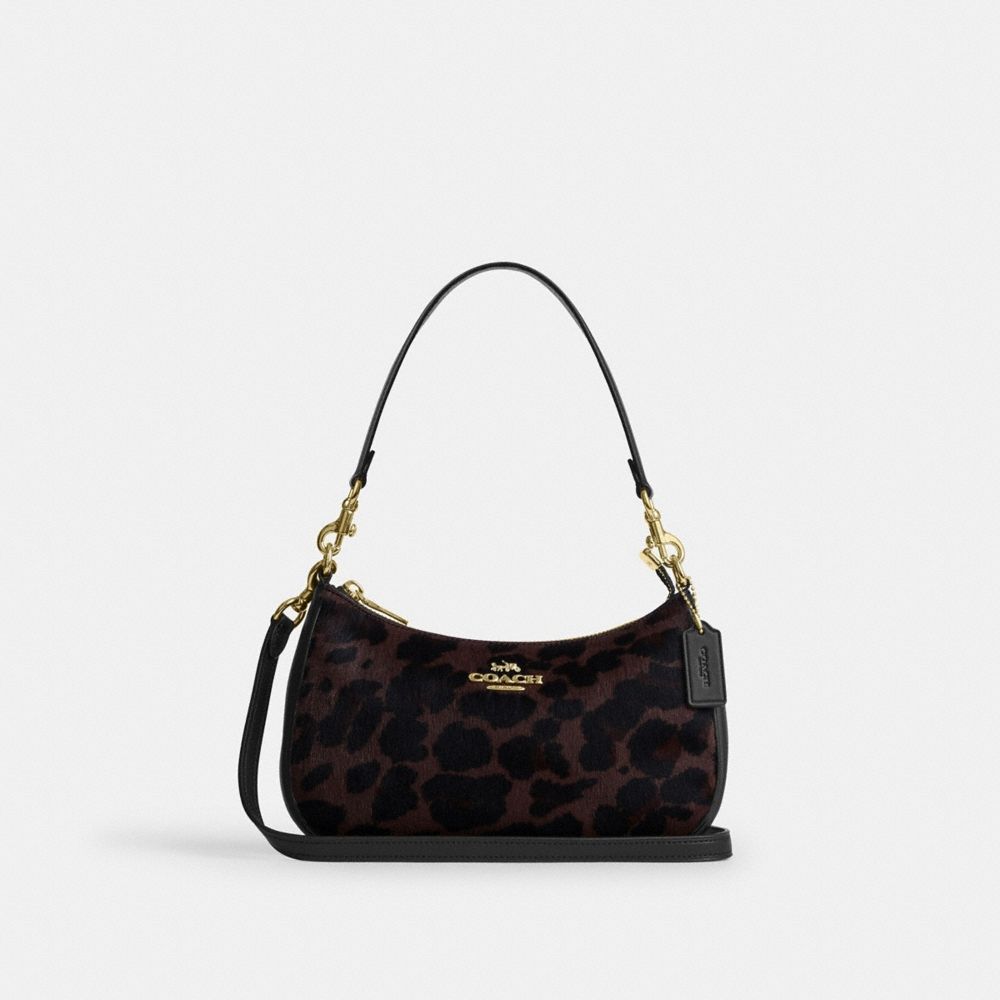 Coach Outlet Teri Shoulder Bag In Haircalf With Leopard Print - Preorder