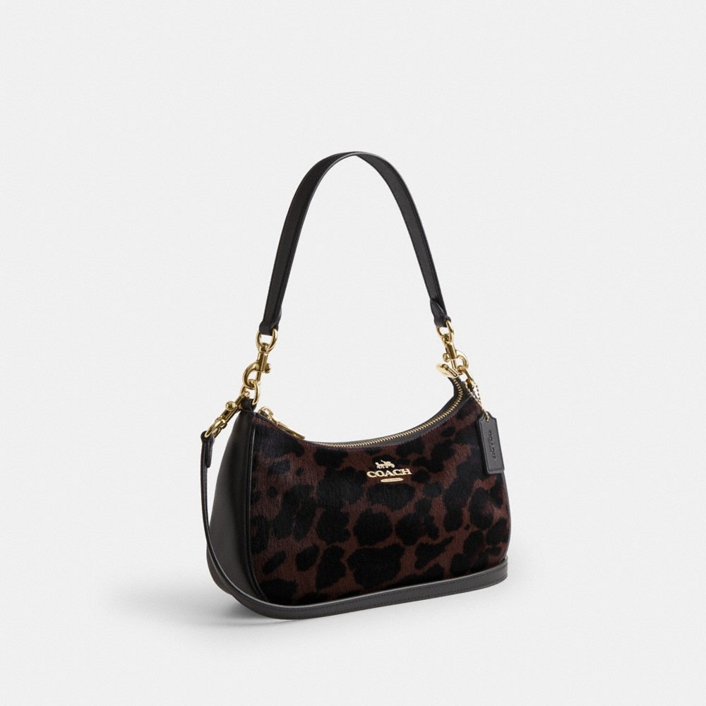 Coach Outlet Teri Shoulder Bag In Haircalf With Leopard Print - Preorder