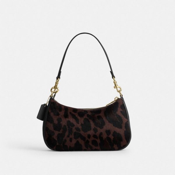 Coach Outlet Teri Shoulder Bag In Haircalf With Leopard Print - Preorder
