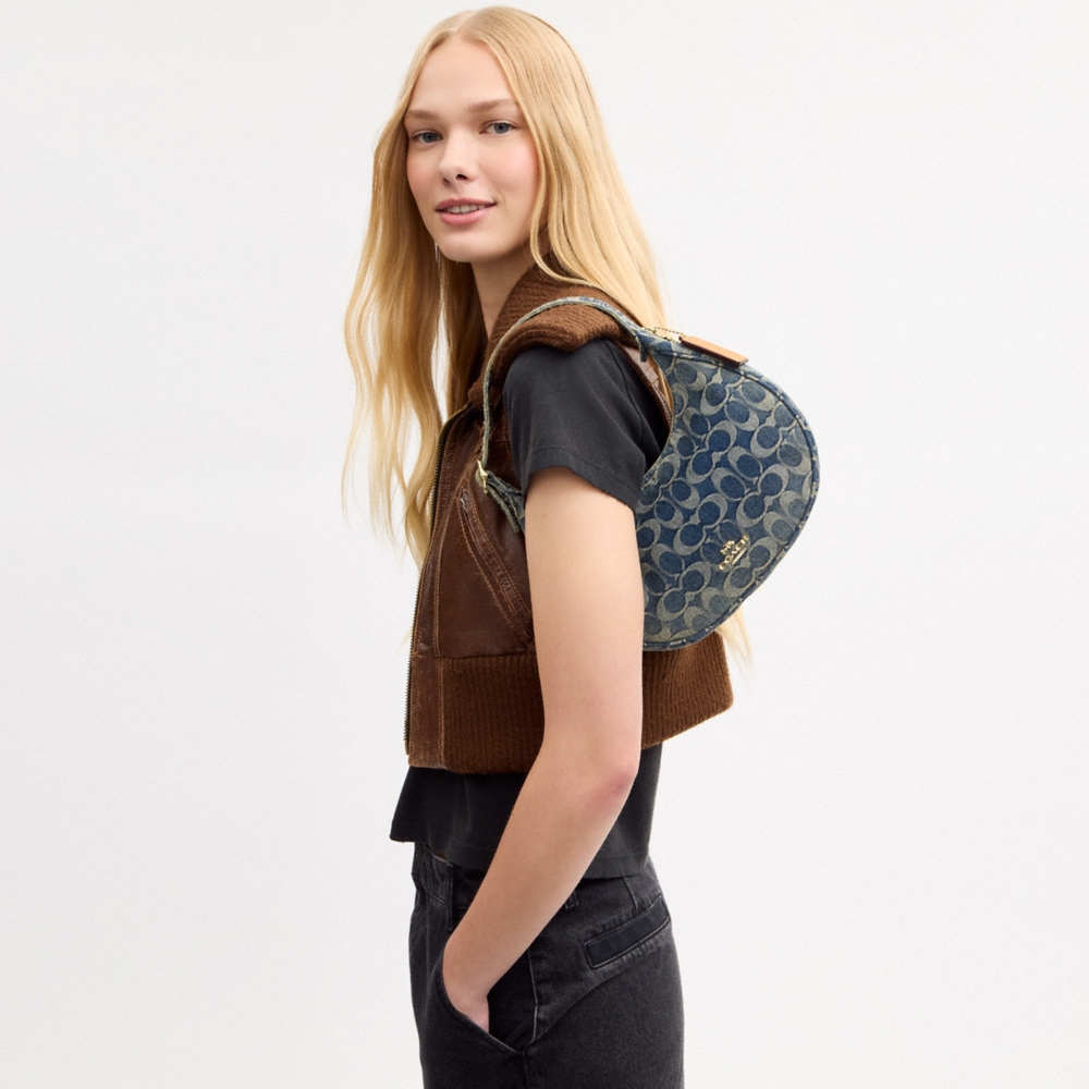 Coach Outlet Emily Shoulder Bag In Signature Regenerative Cotton Denim - Preorder