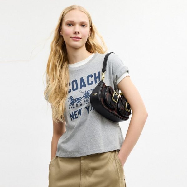 Coach Outlet Ashton Bag In Haircalf With Leopard Print - Preorder