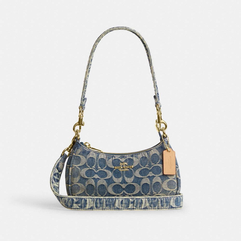 Coach Outlet Teri Mini Crossbody Bag In Signature Regenerative Cotton Denim - Preorder