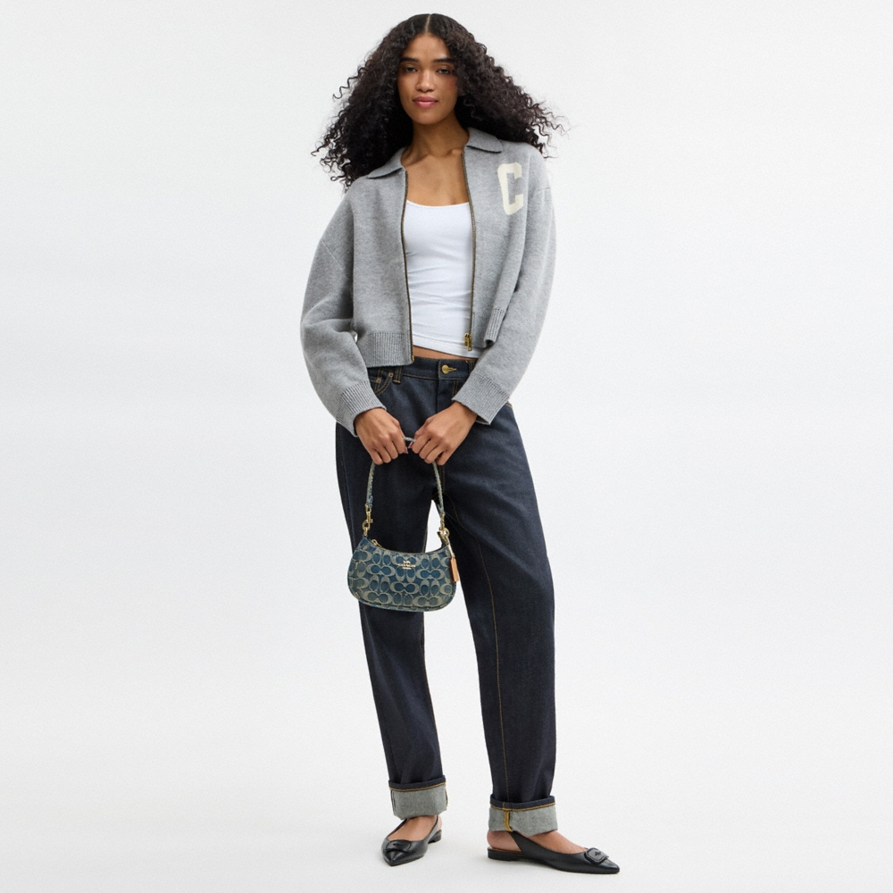 Coach Outlet Teri Mini Crossbody Bag In Signature Regenerative Cotton Denim - Preorder