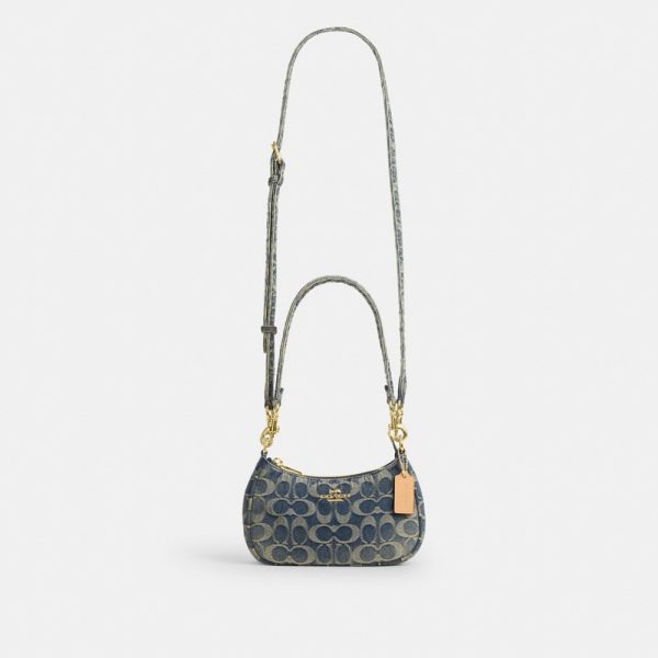 Coach Outlet Teri Mini Crossbody Bag In Signature Regenerative Cotton Denim - Preorder