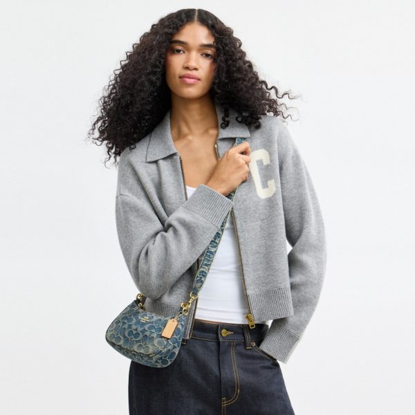 Coach Outlet Teri Mini Crossbody Bag In Signature Regenerative Cotton Denim - Preorder