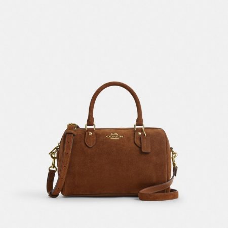 Coach Outlet Rowan Satchel Bag - Preorder — Brass/Warm Brown