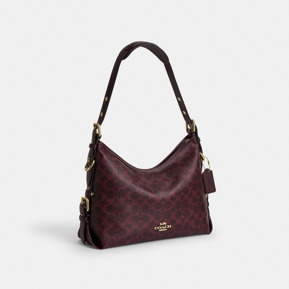 Coach Outlet Laurel Shoulder Bag With Buckles In Signature Canvas - Preorder - Image 3