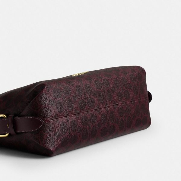 Coach Outlet Laurel Shoulder Bag With Buckles In Signature Canvas - Preorder