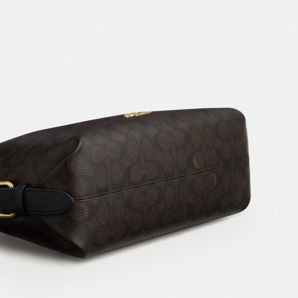 Coach Outlet Laurel Shoulder Bag With Buckles In Signature Canvas - Preorder