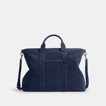 Coach Outlet Grayson Tote Bag - Preorder — Silver/True Navy
