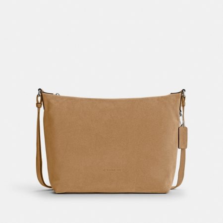 Coach Outlet Finn Hobo Bag 32 - Preorder — Silver/Cedar
