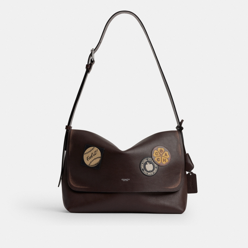 Coach Outlet Ludlow Messenger Bag In Loved Leather With Stickers - Preorder